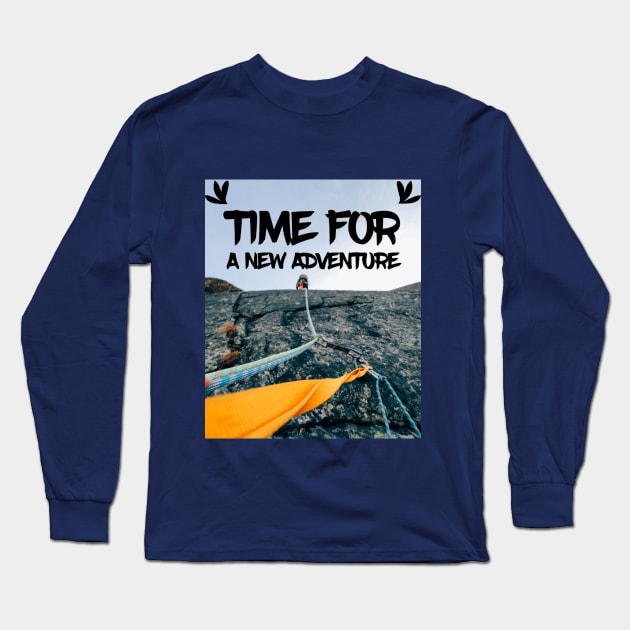 Time Of A New Adventure Long Sleeve T-Shirt by Ringing Bellz